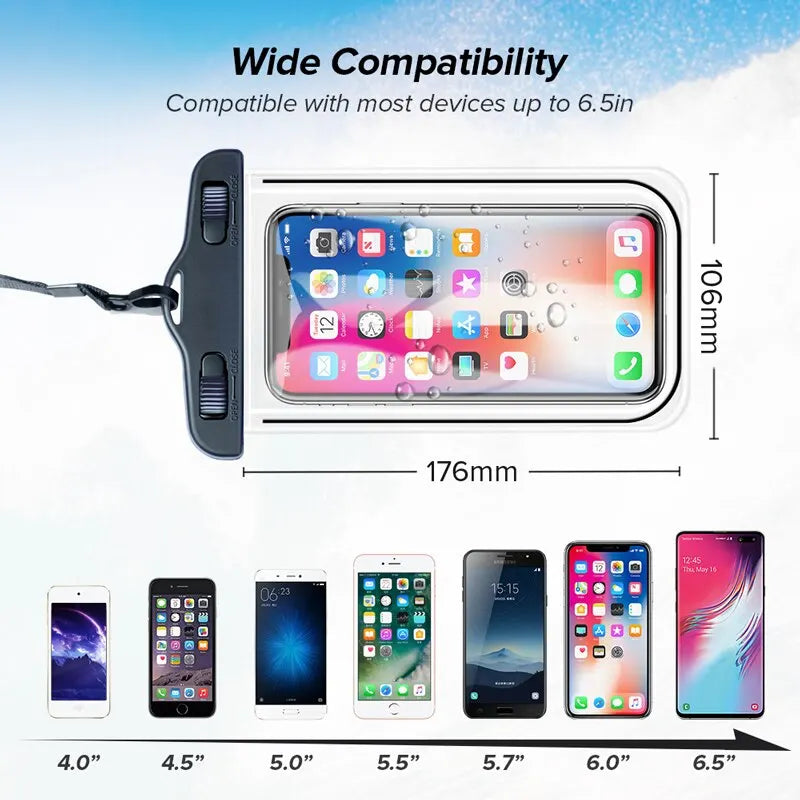 Coque étanche universelle IP68 — smartphone