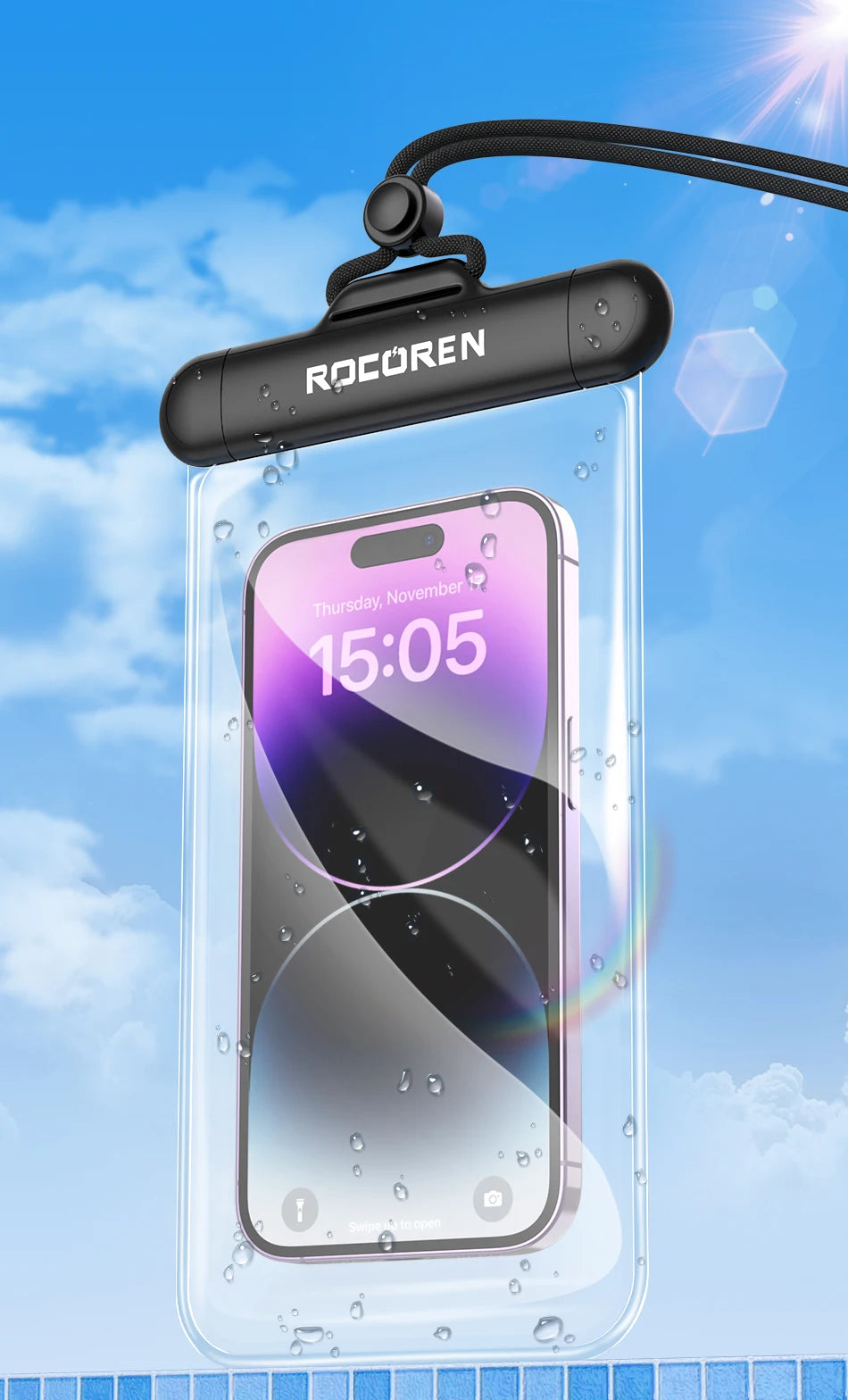 Pochette étanche téléphone — protection baignade