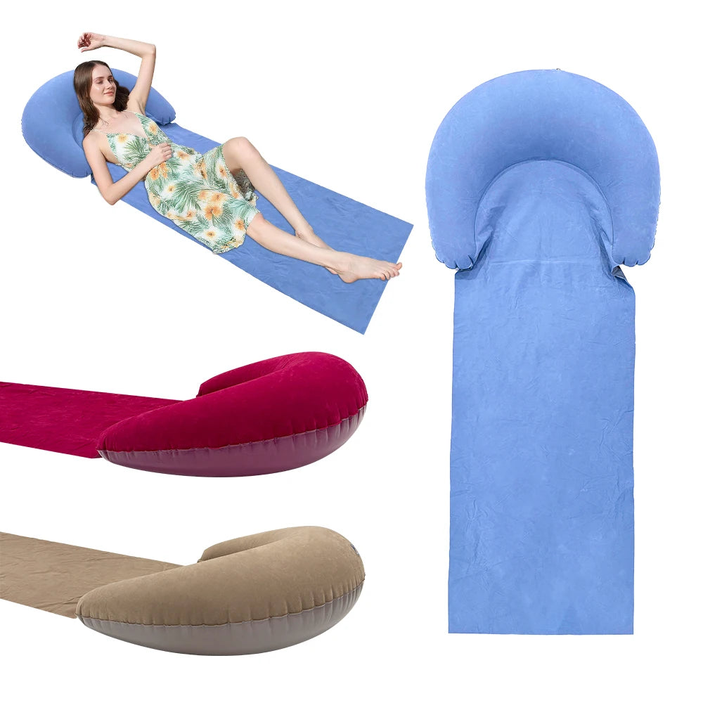 Matelas de plage gonflable — coussin moelleux nomade