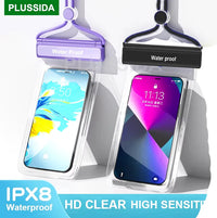 Pochette étanche smartphone IPX8 — écran tactile