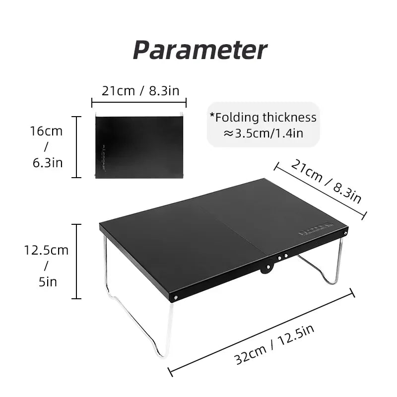 Table pliante ultralégère — camping & pique-nique