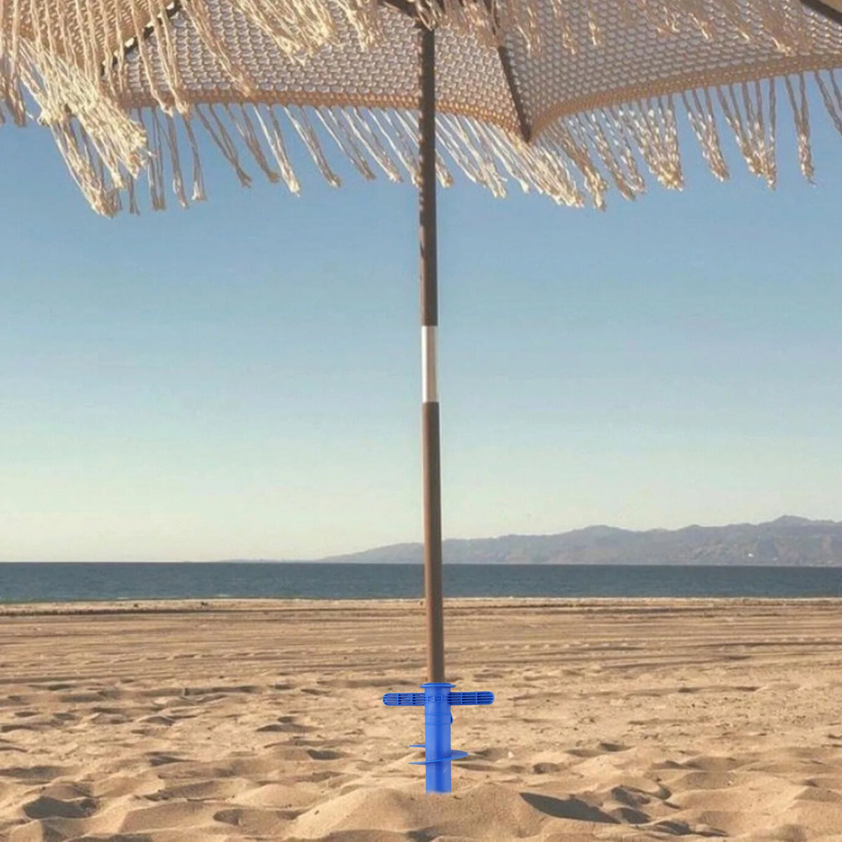 Pied d'ancrage pour parasol — fixation sable