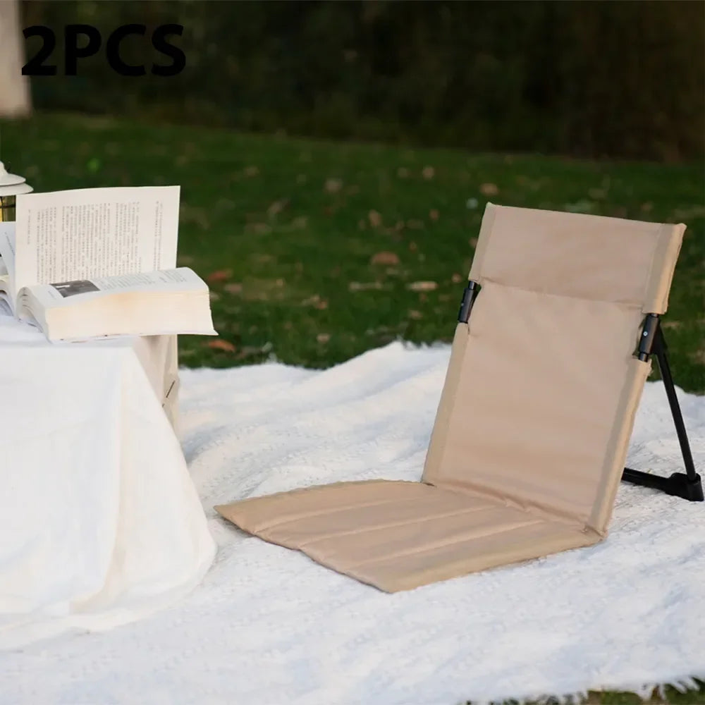 Chaise pliante de plage et camping — dossier confort