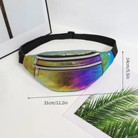 Sac banane holographique — plage & festival