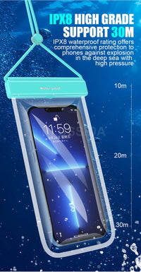 Pochette étanche smartphone IPX8 — écran tactile