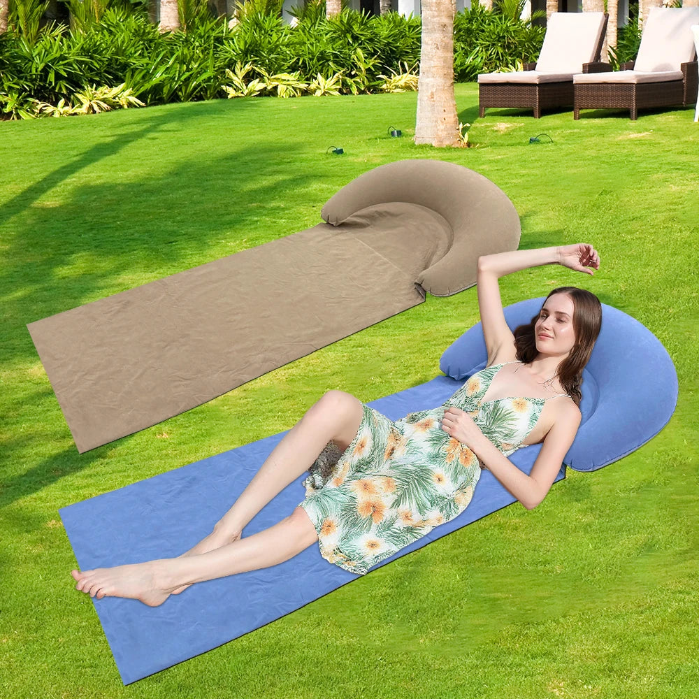 Matelas de plage gonflable — coussin moelleux nomade