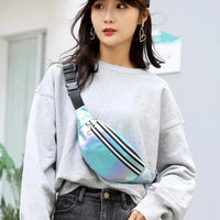 Sac banane holographique — plage & festival