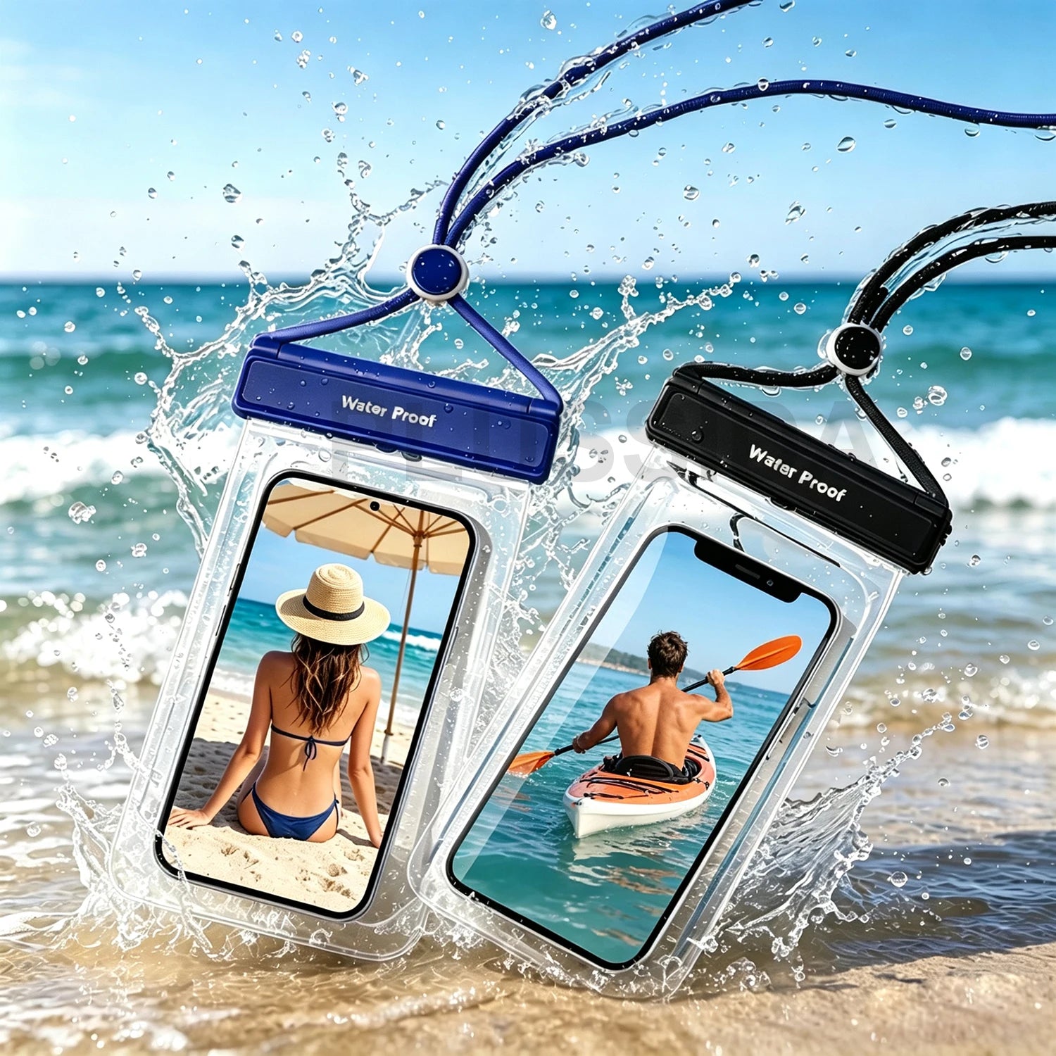 Pochette étanche smartphone IPX8 — écran tactile