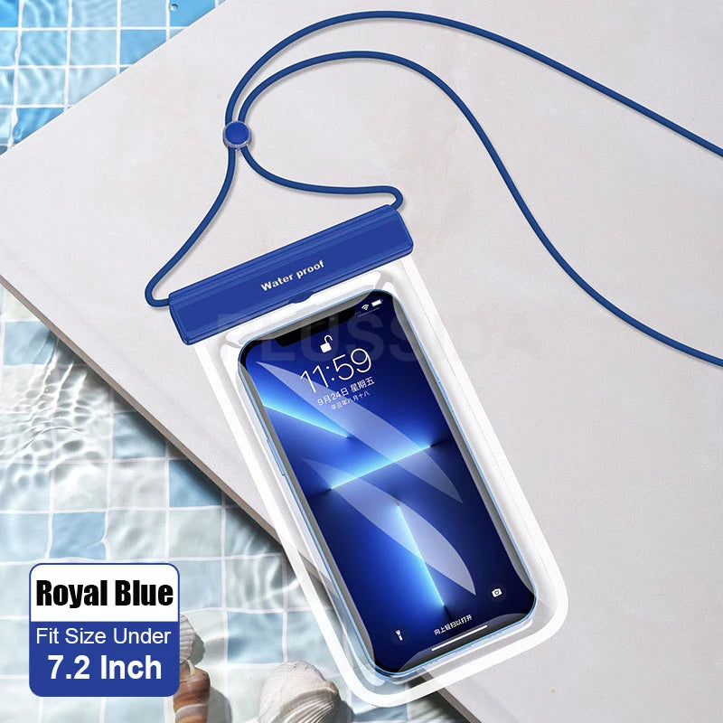 Pochette étanche smartphone IPX8 — écran tactile