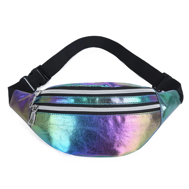 Sac banane holographique — plage & festival