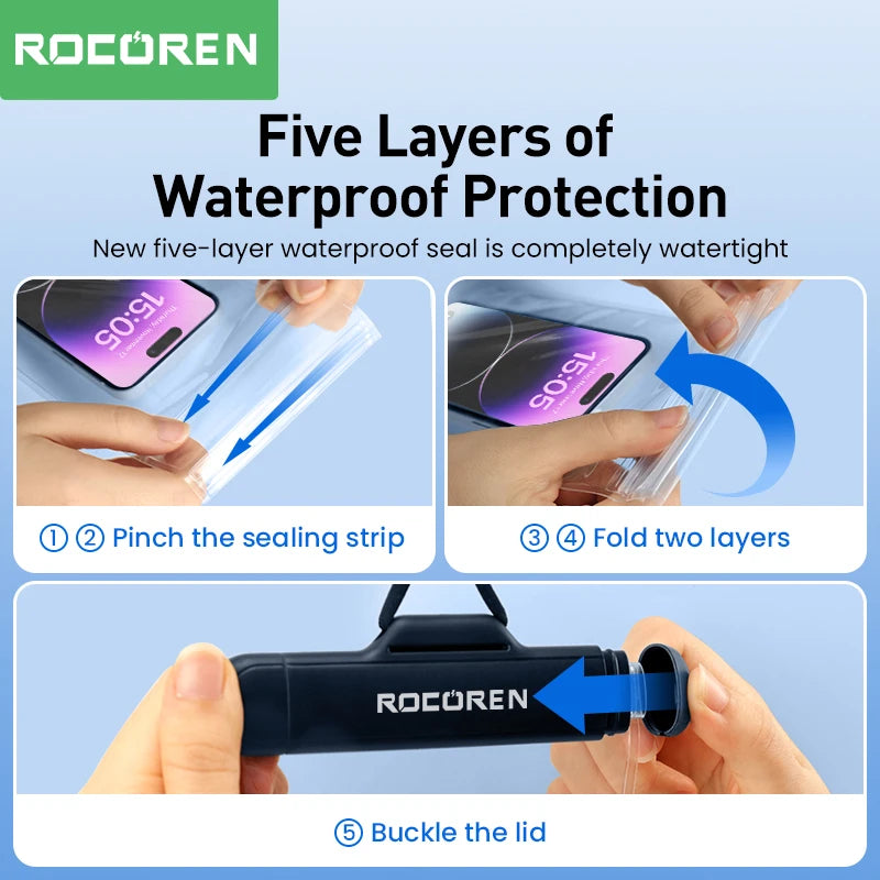 Pochette étanche téléphone — protection baignade