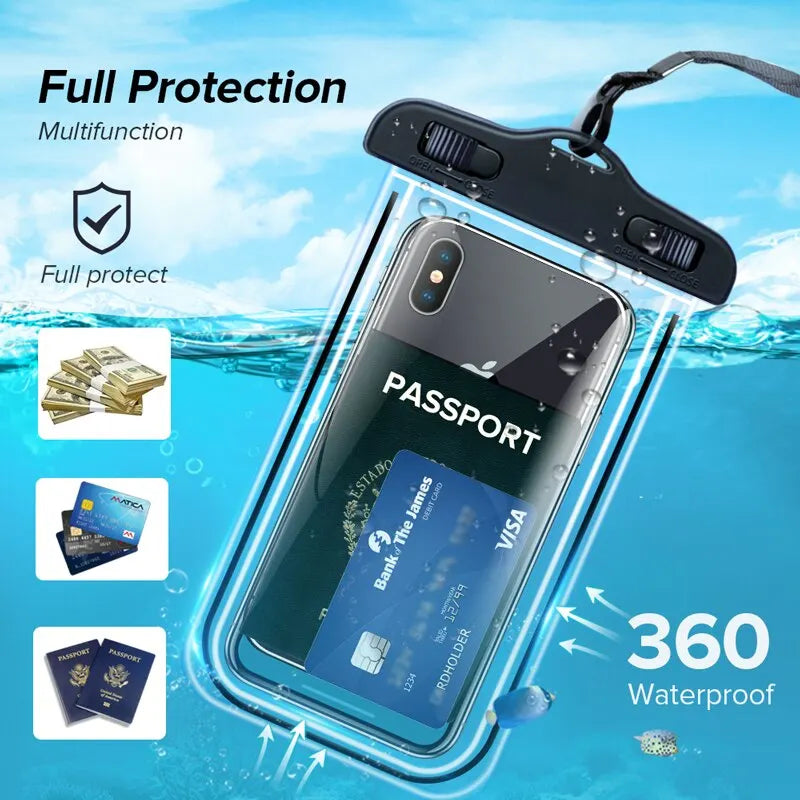 Coque étanche universelle IP68 — smartphone