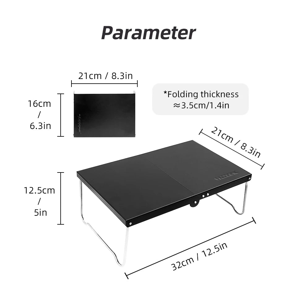 Table pliante ultralégère — camping & pique-nique