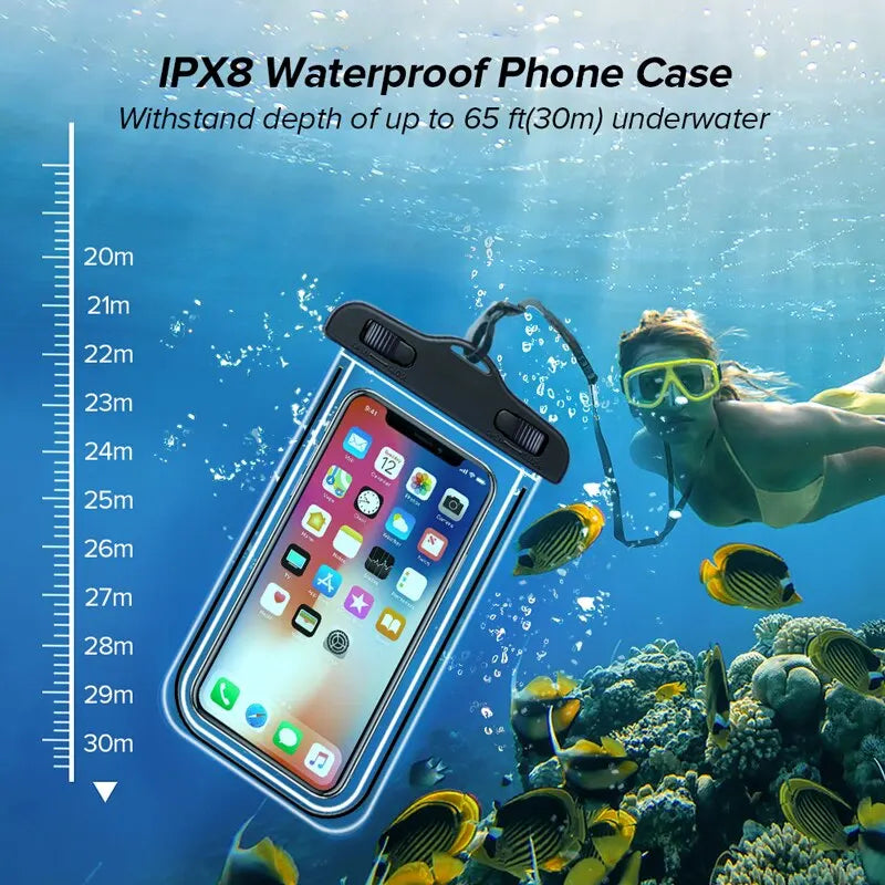Coque étanche universelle IP68 — smartphone