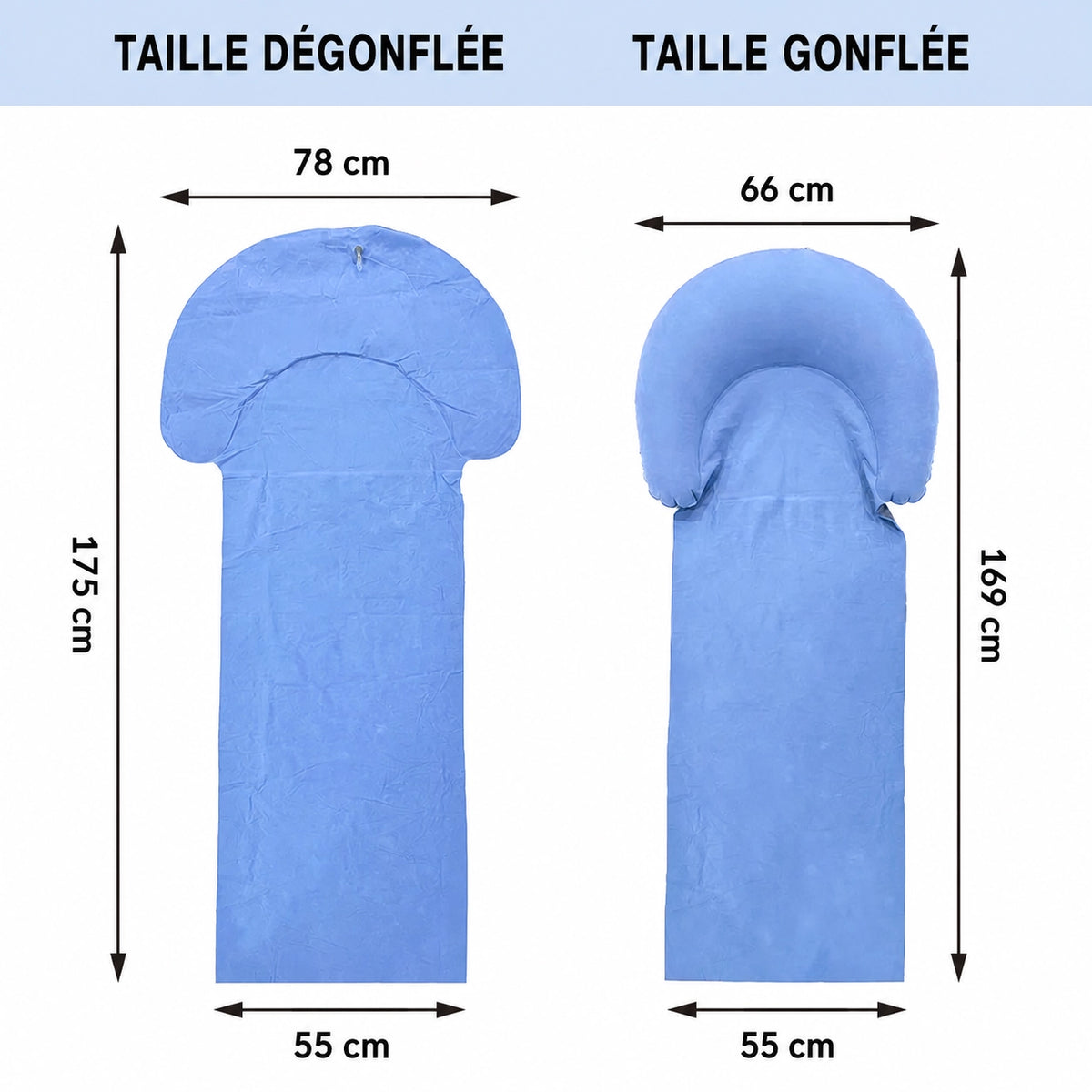 Matelas de plage gonflable — coussin moelleux nomade