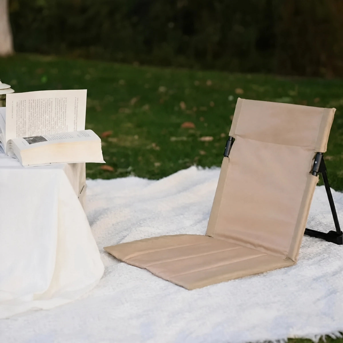 Chaise pliante de plage et camping — dossier confort