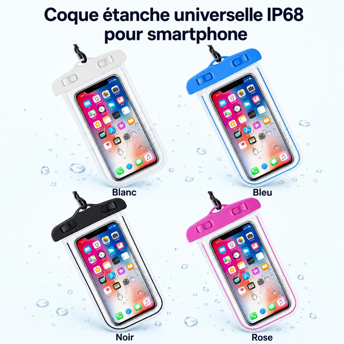 Coque étanche universelle IP68 — smartphone