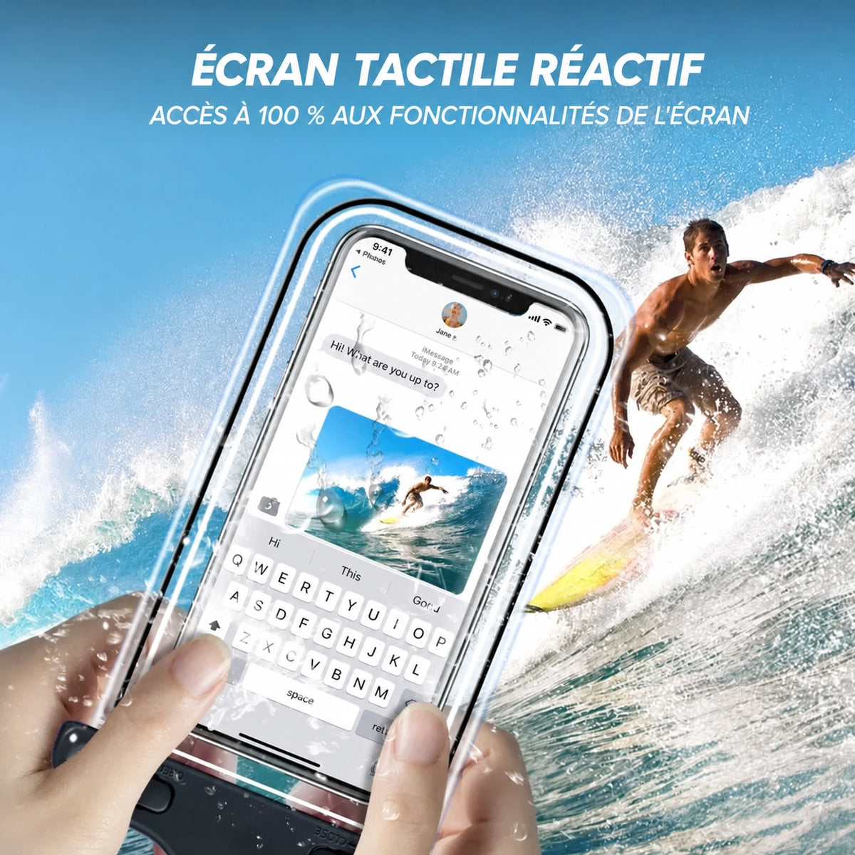 Coque étanche universelle IP68 — smartphone