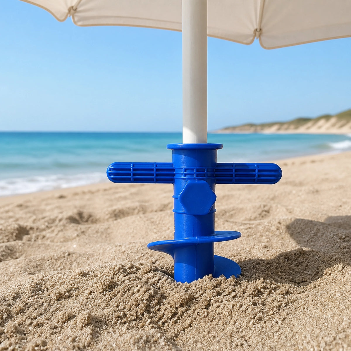Pied d'ancrage pour parasol — fixation sable