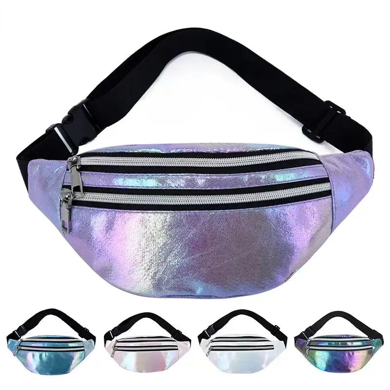 Sac banane holographique — plage & festival