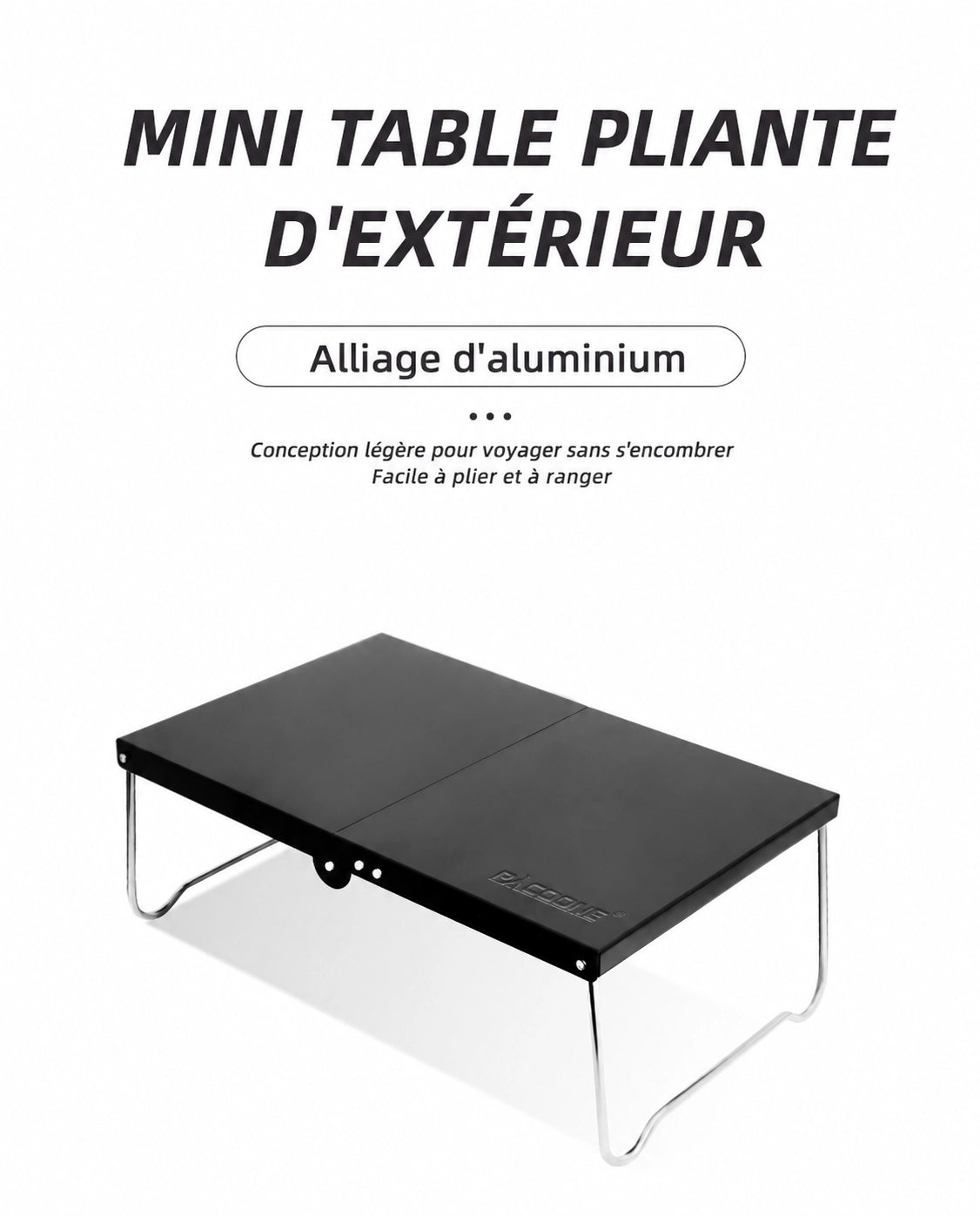 Table pliante ultralégère — camping & pique-nique