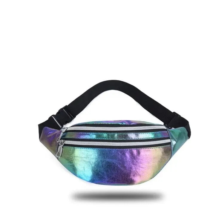 Sac banane holographique — plage & festival