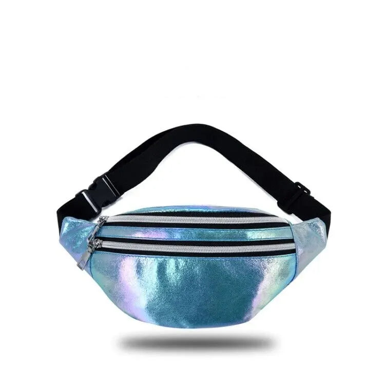 Sac banane holographique — plage & festival