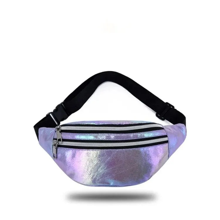 Sac banane holographique — plage & festival